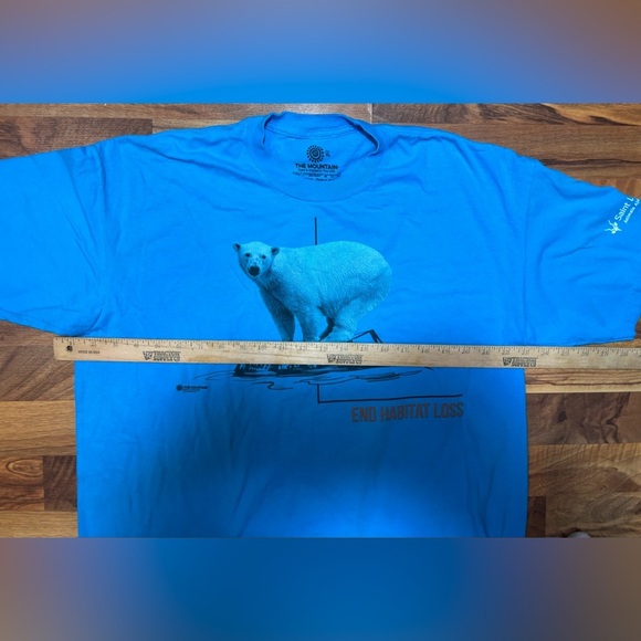 The Mountain Polar Bear End Habitat Loss Shirt size XL Blue Saint Louis Zoo - Picture 3 of 6